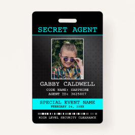 geheim agent spion badge