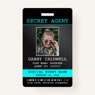 geheim agent spion badge