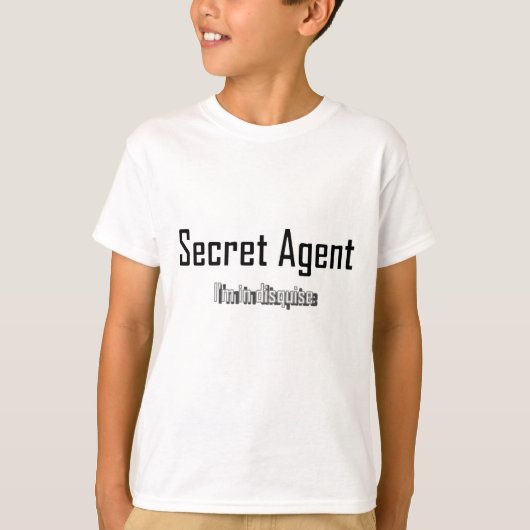 geheim agent t-shirt (Voorkant)