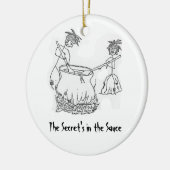 Geheim is in de Sauce Keramisch Ornament (Links)