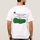 Geheim naar Good Golf T-shirt (Achterkant)