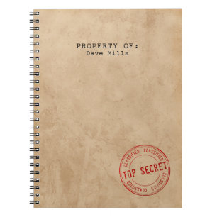 geheim notebook - Jouw naam toevoegen Notitieboek