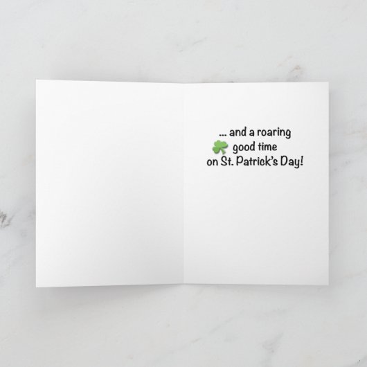 Geheim Pal Beer op St. Patrick's Day Kaart (Binnen)