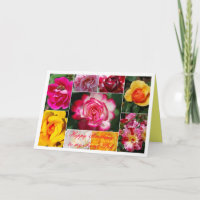 Geheim Pal Happy Birthday Roos Collage Yellow