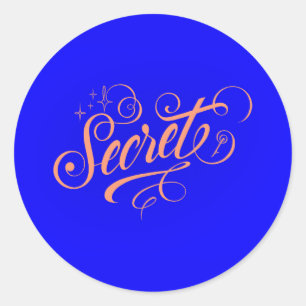 Geheim - ronde sticker