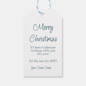 Geheim Santa Gift Label Cadeaulabel (Achterkant)