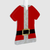 Geheim Santa Suit Gepersonaliseerd  Ornament (voorkant)