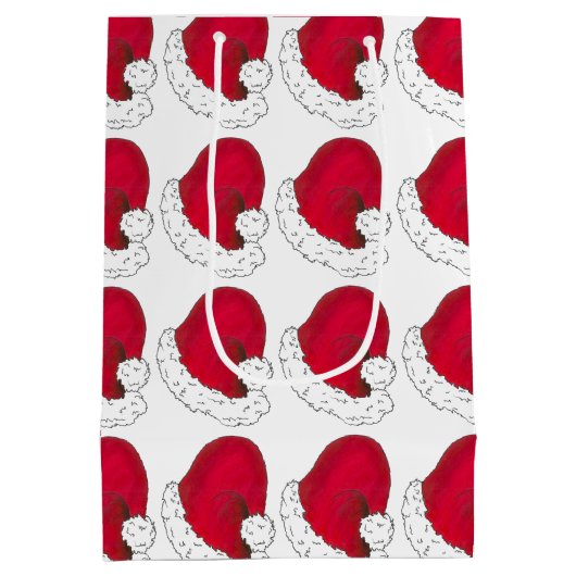 Geheim Sinterklaas Vader Kerst Rood Pet Medium Cadeauzakje (Achterkant)