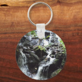 Geheim Smoky Mountain Waterfall Sleutelhanger (Voorkant)