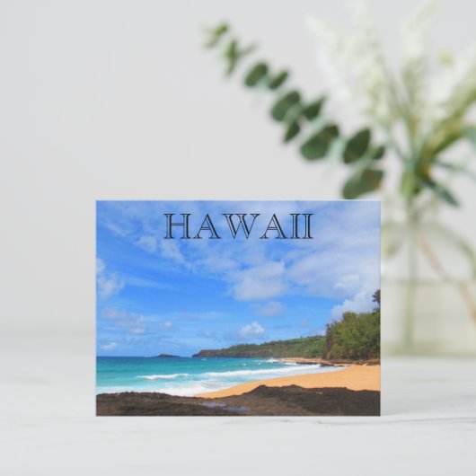 geheim strand kauai briefkaart (Staand voorkant)