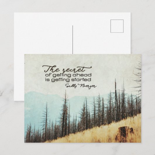 Geheim van vooruit te komen briefkaart (Voorkant / Achterkant)