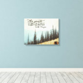 Geheim van vooruit te komen canvas afdruk (Insitu (Houten vloer))