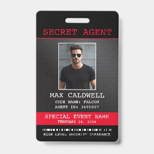Geheime Agent Bedrijfs Spion Badge
