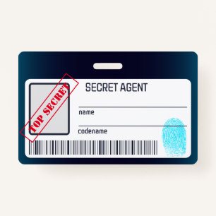 Geheime agent Detective Spy Mystery Party Badge