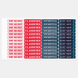 Geheime agent Detective Spy Mystery Party Labels