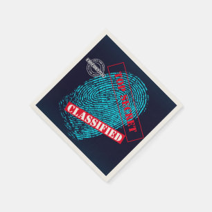 Geheime agent Detective Spy Mystery Party Servet