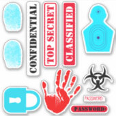 Geheime agent Detective Spy Mystery Sticker (Voorkant)