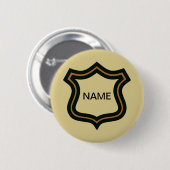 Geheime Agent-naambadge, tekst bewerken Ronde Button 5,7 Cm (Voorkant /achterkant)