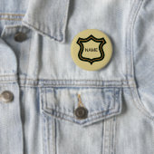 Geheime Agent-naambadge, tekst bewerken Ronde Button 5,7 Cm (In situ)
