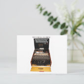  geheime codes van de machinerie Enigma Briefkaart (Staand voorkant)