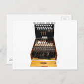  geheime codes van de machinerie Enigma Briefkaart (Voorkant / Achterkant)