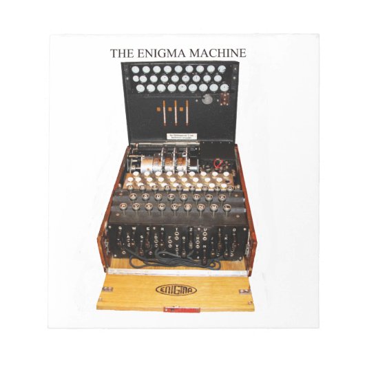  geheime codes van de machinerie Enigma Notitieblok (Voorkant)