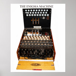 geheime codes van de machinerie Enigma Poster