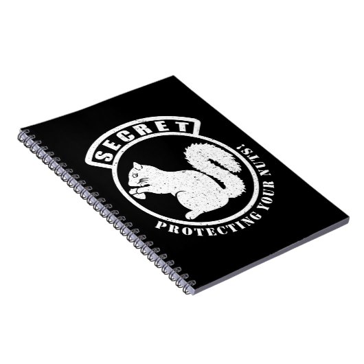 Geheime Eekhoorn Patch Bescherming Uw Noten Notitieboek (Rechterzijde)