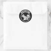 Geheime eekhoorn - Verhard - Type 2 Ronde Sticker (Tas)