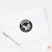 Geheime eekhoorn - Verhard - Type 2 Ronde Sticker (Envelop)