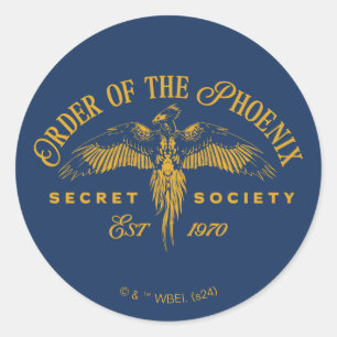 GEHEIME GENOOTSCHAP VAN DE ORDE VAN DE FENIX Grafi Ronde Sticker