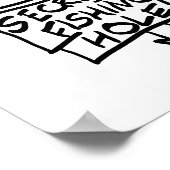 Geheime Geviste handgreep Poster (Hoek)