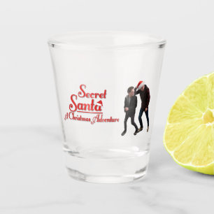Geheime kerstkerstkerstpaniek Glass Shot Glas