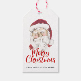 Geheime Kerstman Gift Exchange Kerstmis Cadeaulabel