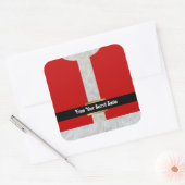 Geheime kerstman met speciale kerstmis vierkante sticker (Envelop)