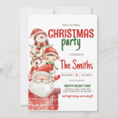 Geheime Kerstman Rendier Elf Kerstfeest Kaart (Voorkant)