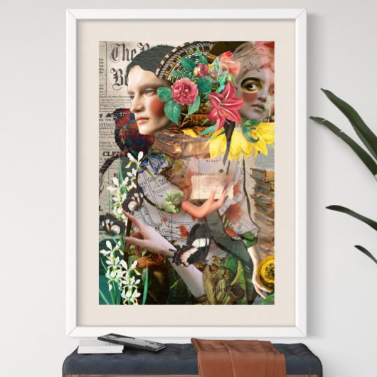 Geheime letter digitale collage perfect poster