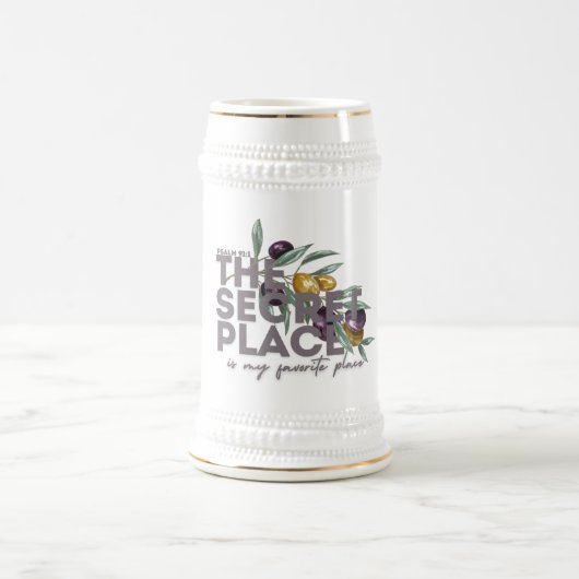 Geheime plaats Psalm 91 Christelijke koffiebeker Bierpul (Center)