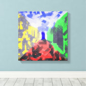 Geheime ruimte Moderne Abstracte, originele, kleur Canvas Afdruk (Insitu (Houten vloer))