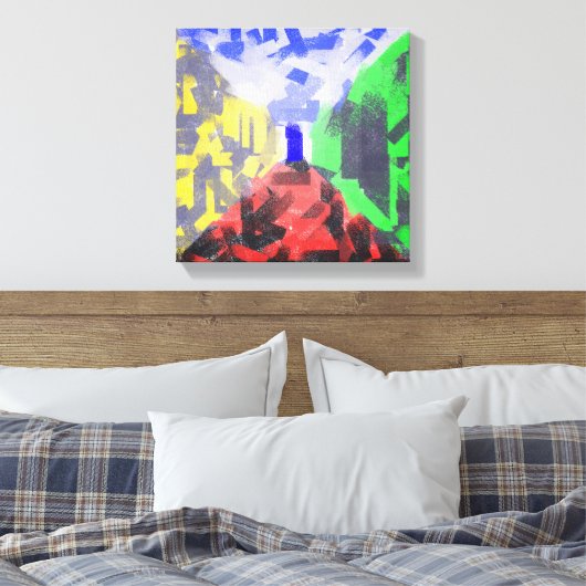 Geheime ruimte Moderne Abstracte, originele, kleur Canvas Afdruk (Insitu (Slaapkamer))