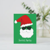 Geheime Santa Feestdagenkaart (Staand voorkant)