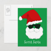 Geheime Santa Feestdagenkaart (Voorkant / Achterkant)