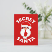 Geheime Santa Feestdagenkaart (Staand voorkant)