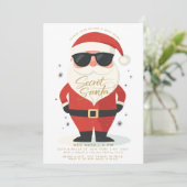 Geheime Santa Gift Exchange Moderne Kerstmis Kaart (Staand voorkant)