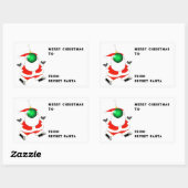 Geheime Santa ideeën Rechthoekige Sticker (Vel)