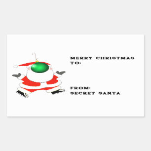 Geheime Santa ideeën Rechthoekige Sticker