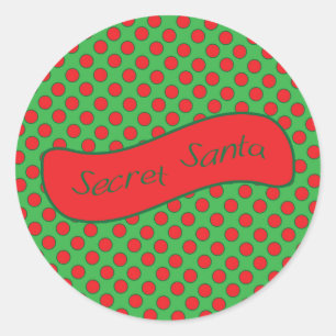 Geheime Santa Ronde Sticker