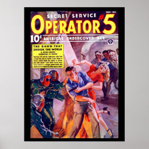 Geheime serviceoperator 5 - nov-dec 1938a_Pulp Art Poster