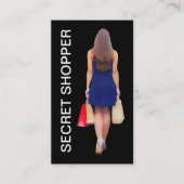 Geheime shopper Theme Double Side Visitekaartje (Voorkant)