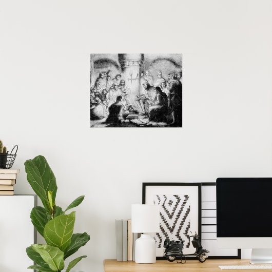 Geheime studie van Wycliffe's Bijbel Poster (Thuiskantoor)